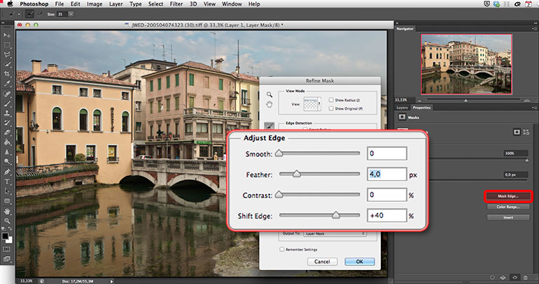How to replace a white sky in Photoshop, step 4