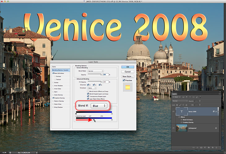 How to use advanced blending in Photoshop, step 2